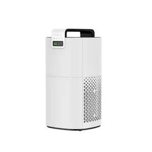 JNUO Smart Air Quality Monitoring Purifiers Remove Smoke Air Cleaner H13 HEPA Filter Large Aura Air Purifier for Home Office