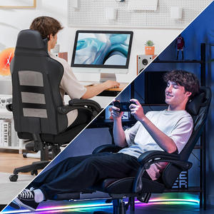 Silla Gamer de Cuero Estilo <span class=keywords><strong>Jordan</strong></span>, Asiento Ancho, Respaldo Amplio, Silla Gamer Económica con Logotipo Personalizado y Reposapiés - Product Image 6
