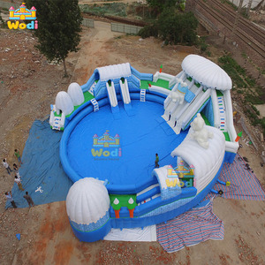 Tobogán Acuático de PVC de Grado Comercial WODI de 0.9 mm para Adultos, <span class=keywords><strong>Castillo</strong></span> con Piscina para Lagos y Piscinas, OEM Disponible - Product Image 6