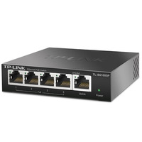 TP-Link TL-SG1005P Switch PoE Gigabit no administrado de 5 puertos, 4 puertos IEEE 802.3af PoE 65W, Switch de escritorio económico sin ventilador de 10 Gbps para IP