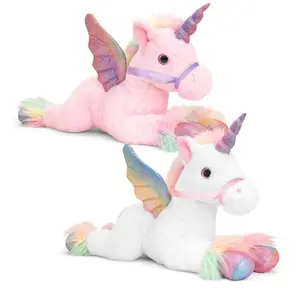 Hot bán thiết kế mới đầy màu sắc sang trọng đồ chơi unicorn thú nhồi bông động vật plush unicorn đồ chơi