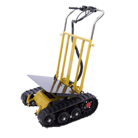 Chariot électrique haute performance pour monter les escaliers avec chenilles en caoutchouc, capacité de charge de 400 kg, pour le transport de marchandises en entrepôt