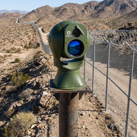 Caméra de détection de drones longue portée avec suivi IA, photoélectrique et thermique, portée visible 5 km, thermique 2 km, pour aéroport