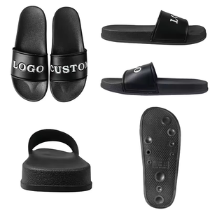 Su misura di massaggio Sauna bagno di <span class=keywords><strong>vapore</strong></span> morbido suola semplice marca con Logo goffrato stampa PVC scivoli pantofole per gli uomini delle donne - Product Image 4