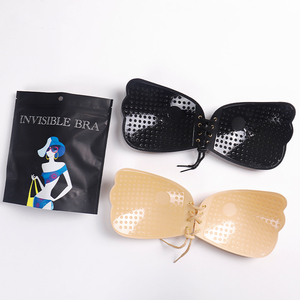 Siêu dính tự dính Push-Up Áo ngực vô hình backless vú nâng sâu hình chữ V cleavage sexy tái sử dụng Quây Áo ngực thu thập - Product Image 6