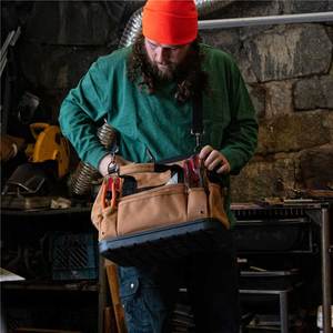 Sac de transport professionnel de haute qualité pour électriciens, organisateur robuste, étanche, rangement d'outils avec bandoulière réglable - Product Image 5