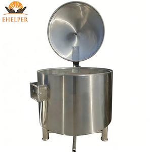 Marmite de cuisson verticale électrique homologuée CE 400L/600L, équipement de cuisson à double enveloppe - Product Image 4