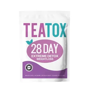 28 days flat tummy tea fat burner Private label teatox 28day extreme detox weight loss detox fit tea supplements