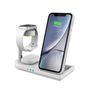 Estación de Carga Rápida Plegable de 15 W Más Vendida, Plataforma de Carga Inalámbrica 5 en 1, Lámpara LED, <span class=keywords><strong>Cargador</strong></span> Inalámbrico para Teléfono Móvil con Soporte - Product Image 6