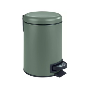 <span class=keywords><strong>Cestino</strong></span> per rifiuti in <span class=keywords><strong>metallo</strong></span> con cassonetto a pedale rotondo da 3 litri Mini <span class=keywords><strong>cestino</strong></span> per rifiuti con finitura opaca in acciaio inossidabile - Product Image 5