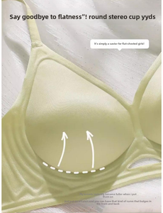Soutien-gorge quotidien pour femme, sans armatures, tricoté doux, anti-affaissement, sans traces, fin, respirant, uni, pour petites poitrines, idéal pour l'été - Product Image 2