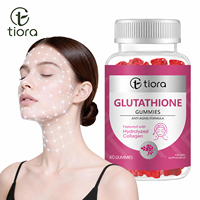 Complément alimentaire en gommes pour la peau, à base de glutathion et de collagène, naturel, végétalien, anti-âge, pour un teint éclatant, marque privée OEM