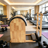 Baril d'escalade Pilates en bois de caoutchouc de haute qualité Eco-Tech, multifonctionnel et portable, pour exercices de renforcement musculaire, idéal pour la salle de sport, le studio et la maison
