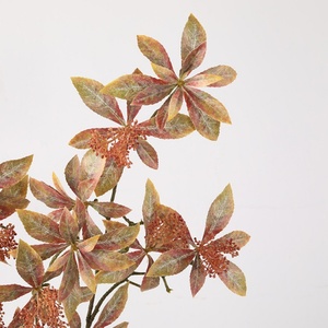 Plante Artificielle Décorative à Toucher Réel, Pieris Japonais avec Graines, Fleurs Vertes Imprimées en 3D, Vente Chaude - Product Image 3