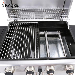KAOKE – <span class=keywords><strong>Barbecue</strong></span> à <span class=keywords><strong>gaz</strong></span> de 25 pouces, 4 + 1 brûleurs, <span class=keywords><strong>Barbecue</strong></span>, Grill de cuisine avec brûleur latéral, <span class=keywords><strong>Barbecue</strong></span> à <span class=keywords><strong>gaz</strong></span>, Grill d'extérieur en <span class=keywords><strong>acier</strong></span> inoxydable, fournisseur - Product Image 5