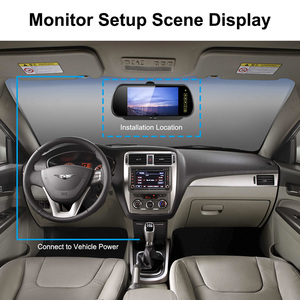 IPoster 7 "écran tactile 2 moniteur de rétroviseur de voiture divisé pour camion - Product Image 4