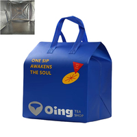 Sac de livraison polyvalent avec logo personnalisé, grande capacité, en tissu Ripstop, isolé avec feuille d'aluminium, pour la livraison de repas chauds