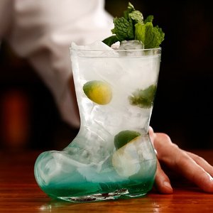 Vaso <span class=keywords><strong>de</strong></span> Vidrio Transparente en Forma <span class=keywords><strong>de</strong></span> Bota para Bebidas Frías, Café Helado, Leche y Jugos <span class=keywords><strong>de</strong></span> Frutas - ¡Oferta Especial! - Product Image 2