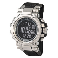 Jam Tangan Digital Industri Tangguh LASIKA WH9057 Layar Hitam Putih Tahan Air 3BAR Lampu Latar LED Alarm Stopwatch TPU Pria