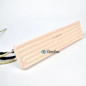 DaShu 110V Far Infrared Ceramic Infrared Sauna Heater 245x60mm Curved Infrared Ceramic Heater Pad With Thermocouple For Sauna