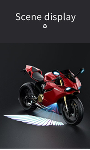 La lumière de projection d'aile d'ange LED étanche IP67 la plus populaire pour moto, vélo, voiture, SUV-<span class=keywords><strong>Accessoires</strong></span> spéciaux pour motos - Product Image 6