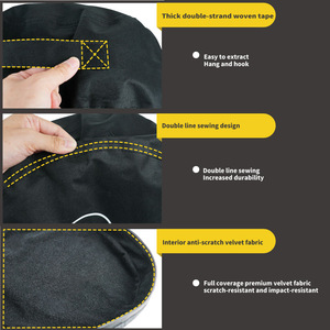 Bolsa de bicicleta negra Xilla de excelente calidad, bolsa de almacenamiento impermeable para casco de seguridad para venta al por mayor - Product Image 4