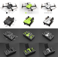 DWI Dowellin D4 Mini Drone pour Enfants avec Caméra Télécommande Jouets Cadeaux pour Garçons Filles avec Maintien d'Altitude