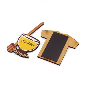 Imanes de nevera personalizables de MDF con diseño de la isla de Madeira, Portugal, recortados y impresos. - Product Image 4