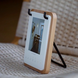 New Year Desk <b>Calendar</b> Stand Notebook Base Creative Desktop Iron Base Industrial Style Wooden Desk <b>Calendar</b>/<b>Calendar</b> Base - Product Image 4