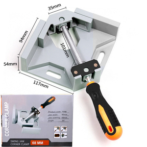 Poignée unique <span class=keywords><strong>pince</strong></span> à angle droit à 90 degrés bouche plate outil de serrage de verre alliage matériel luminaire à bois - Product Image 5
