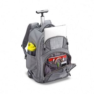 Sac à dos à roulettes pour ordinateur portable, grand sac à dos pour étudiants, résistant à l'eau, avec roulettes, échantillon gratuit, BSCI - Product Image 3