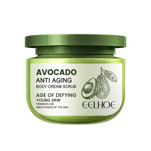 Großhandel EELHOE Einfach zu verwendende Anti-Aging schlaffe Haut und Falten zur Reduzierung der Avocado-Körperpeeling-Creme