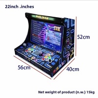 Nouvelle machine d'arcade Double DX Pandora 26800 Game 1, écran LCD HD 22 pouces 1280p, joystick 8 directions