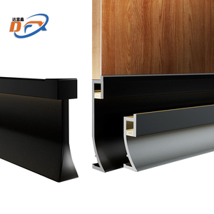 Plinthes de sol modernes du fabricant 8cm hauteur 1mm épaisseur garniture en alliage d'aluminium <span class=keywords><strong>plateau</strong></span> de lampe plinthe pour hôtel Villa - Product Image 5