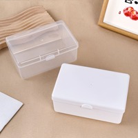 GREENSIDE Ins No Print Style Pure White Flip Storage Box Carte Main Compte Matériel Anti-poussière Bureau Papeterie Classement