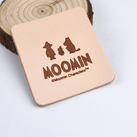 Étiquette personnalisée en cuir PU gaufré pour portefeuille, patch de sac à main, logo vieilli marron, gris, noir