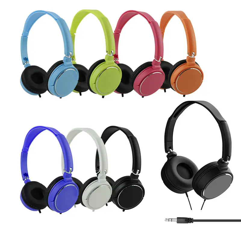 OEM Customized Low price good quality wired headphone with volume control for phone and computer