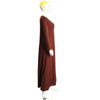 Robe longue islamique à lacets pour femmes, vêtements musulmans de base, mode moyen-orient, Abaya Burqa