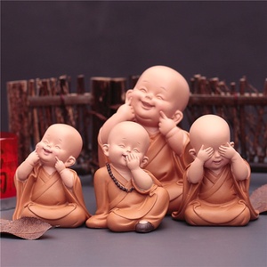 พระสงฆ์ปราชญ์ ประติมากรรมเรซิ่นตกแต่ง  รูปปั้นพระพุทธศาสนาเสริมฮวงจุ้ย - Product Image 2