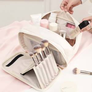 New Design Portable <b>Toiletry</b> Handbag Waterproof <b>Travel</b> Cosmetics Pouch Zipper Multi-compartment Makeup Organizer <b>Bag</b> - Product Image 2