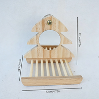 Jouet miroir pour oiseaux de style Noël, amusant et décoratif pour cages. Approvisionnement direct d'usine, les demandes sont bienvenues.