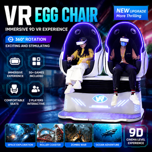 Manèges de fête <span class=keywords><strong>foraine</strong></span> palpitants à vendre, manèges de simulation de réalité virtuelle, machine de jeu de chaise œuf 9D VR - Product Image 1