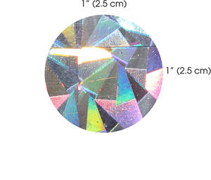 Grattez hologramme argent gratter autocollants étiquettes cercle rond bricolage faire votre propre Lotto tombola grattoir billets - Product Image 4