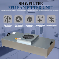 Unit Filter FFU ultra-hening dengan H13 Filter HEPA-desain turun tekanan rendah & tanpa bingkai untuk pembersih semikonduktor