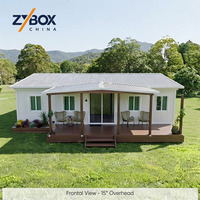 ZYBOX Ultra 20ft 40ft Maison Modulaire Préfabriquée Pliable Extensible Conteneurisé pour Laboratoire Mobile Clinique États-Unis Australie Canada
