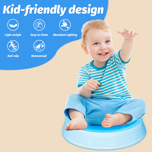 Divertente attività notturna essenziale lampeggiante in ABS/<span class=keywords><strong>EVA</strong></span> incandescente trampolino di lancio per il gioco del pavimento della camera da letto dei bambini - Product Image 2