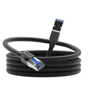 <span class=keywords><strong>Cable</strong></span> de Red <span class=keywords><strong>Ethernet</strong></span> Cat8 Personalizado con Logotipo SFP SFTP RJ45 de 26 AWG, <span class=keywords><strong>20M</strong></span> 15M 10M, <span class=keywords><strong>Cable</strong></span> de Conexión LAN - Product Image 2