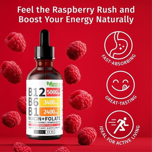 Gotas de Complejo Vitamínico <span class=keywords><strong>B</strong></span> con Suplemento de Vitamina B12, Líquido <span class=keywords><strong>Oral</strong></span> de 60 ml para Adultos - Apoyo para la Inmunidad, Energía y Belleza - Product Image 4