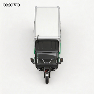 รถสามล้อบรรทุกไฟฟ้า OMOVO มอเตอร์ AC 3000W แบตเตอรี่ 96V 170AH รับน้ำหนักได้ 400 กก. กล่องเก็บความเย็น -5 องศาเซลเซียส ใช้งานได้ ความเร็ว 50-70 กม./ชม. - Product Image 2