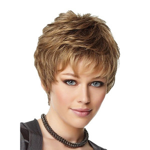 Daihe – perruque courte et droite, style bouclé et moelleux, brun doré, pour femmes, toutes formes de visage, ND008 - Product Image 2